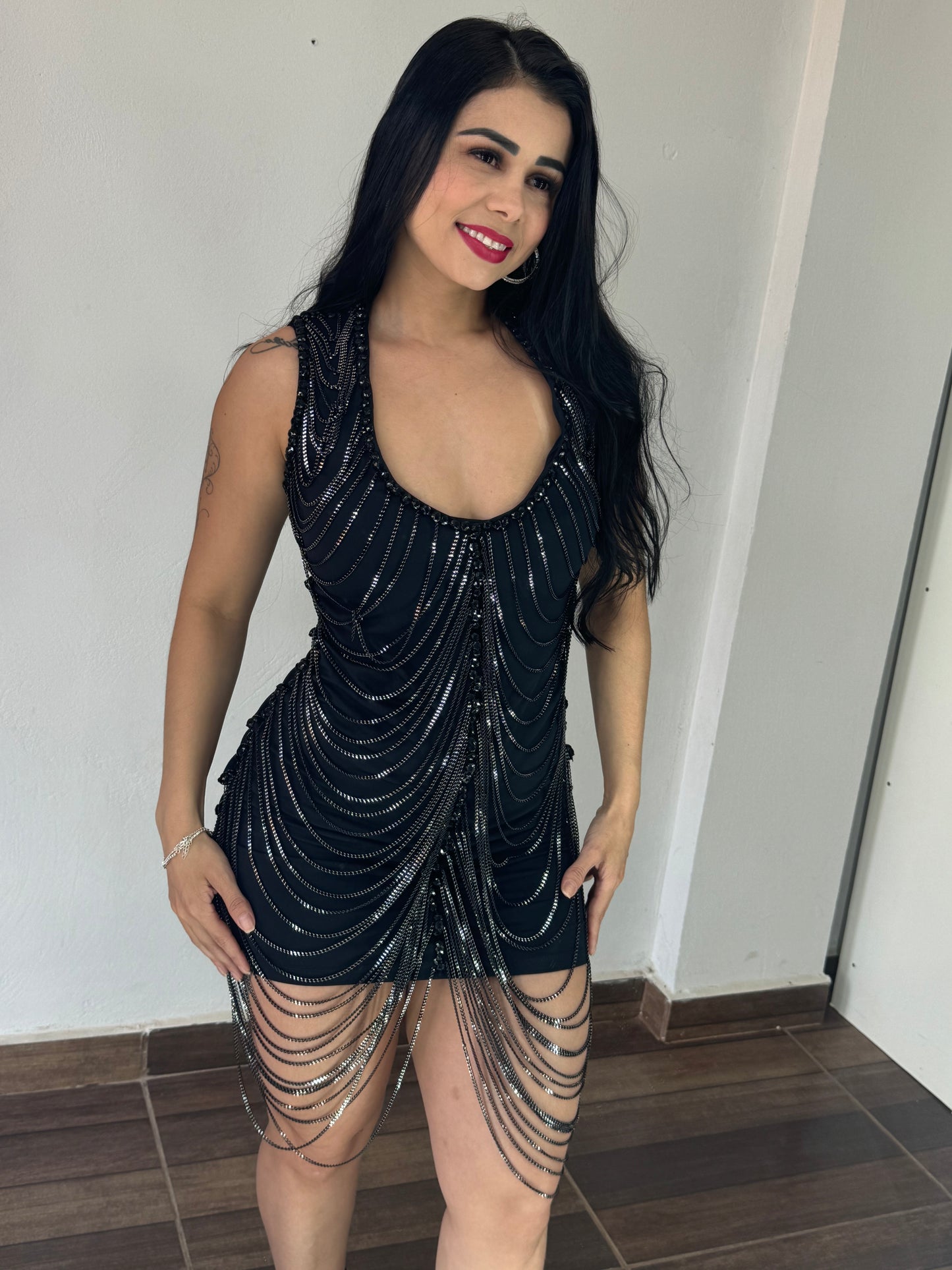 Vestido Corrente luxo