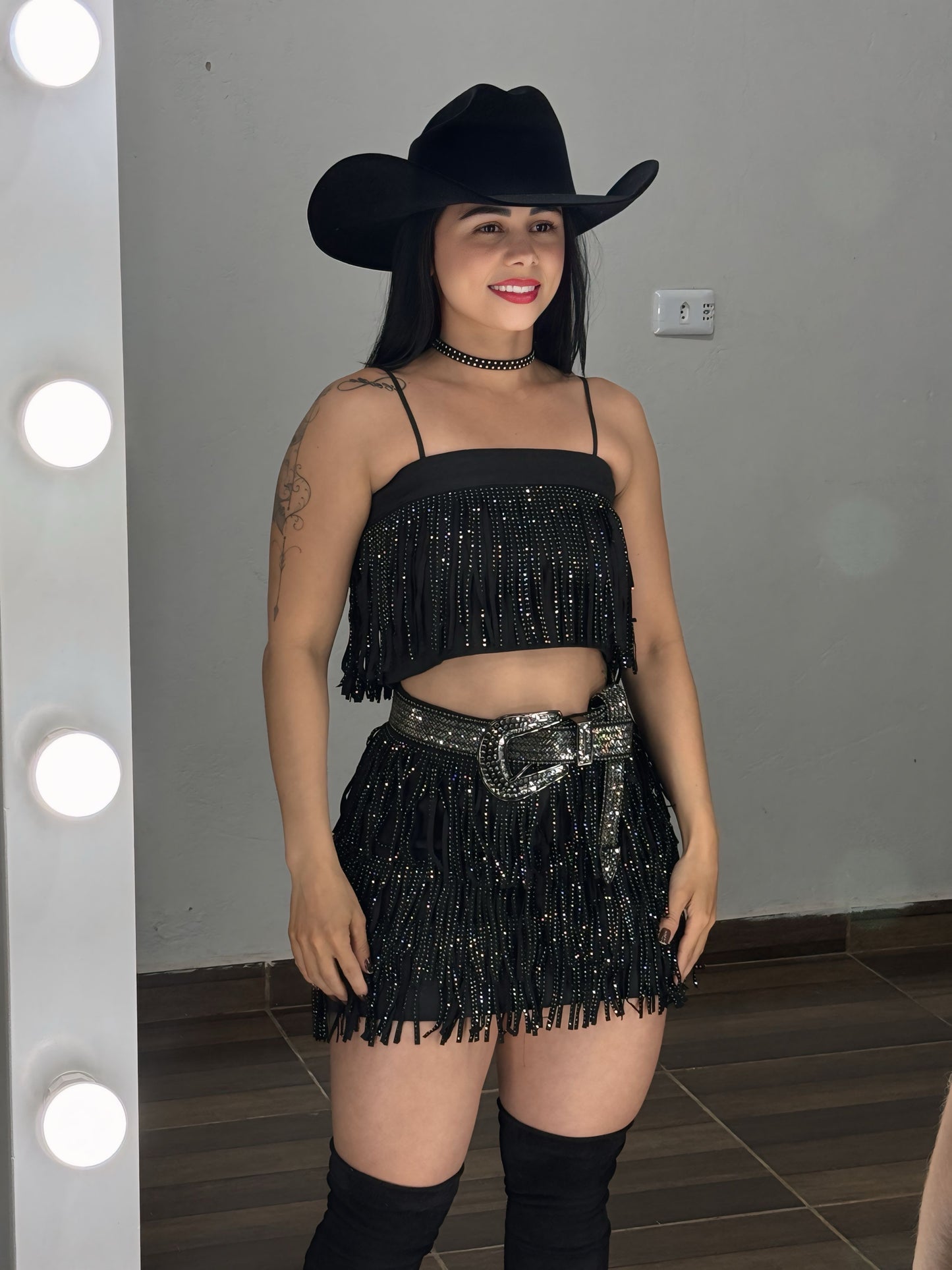 Conjunto Franja Brilho 😍