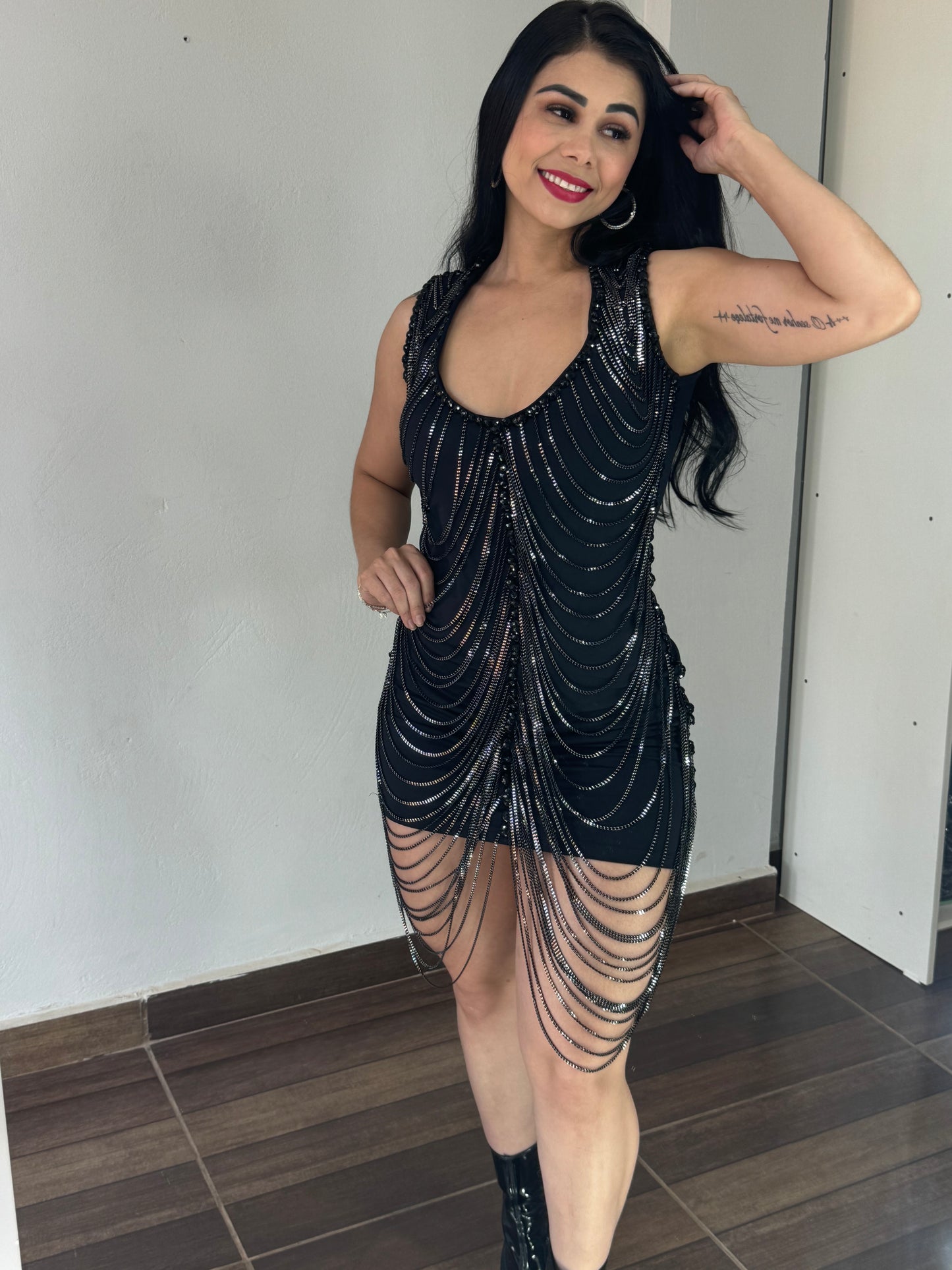 Vestido Corrente luxo