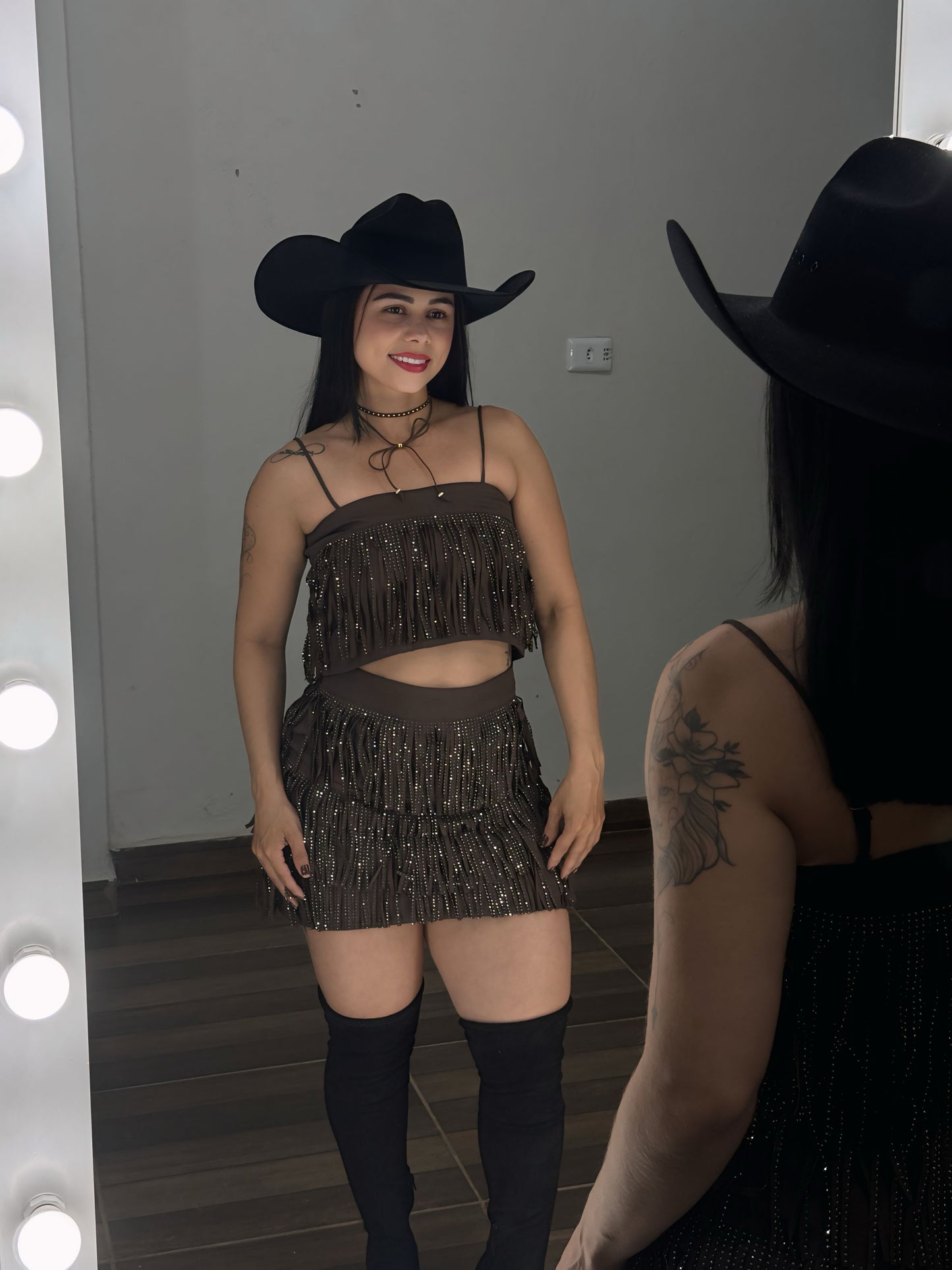 Conjunto Franja Brilho 😍