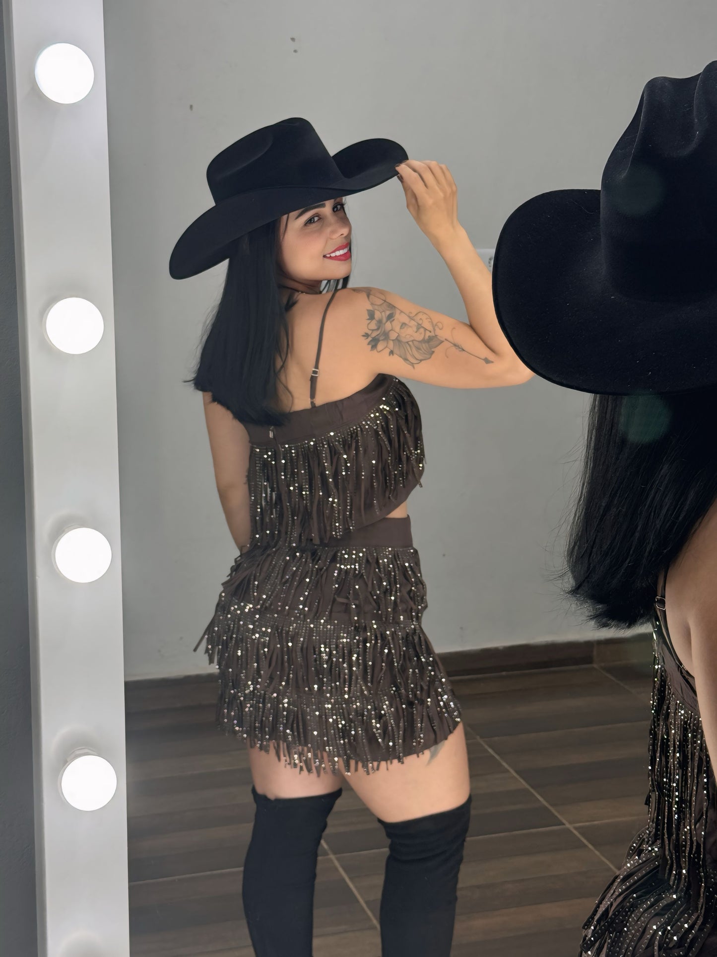 Conjunto Franja Brilho 😍
