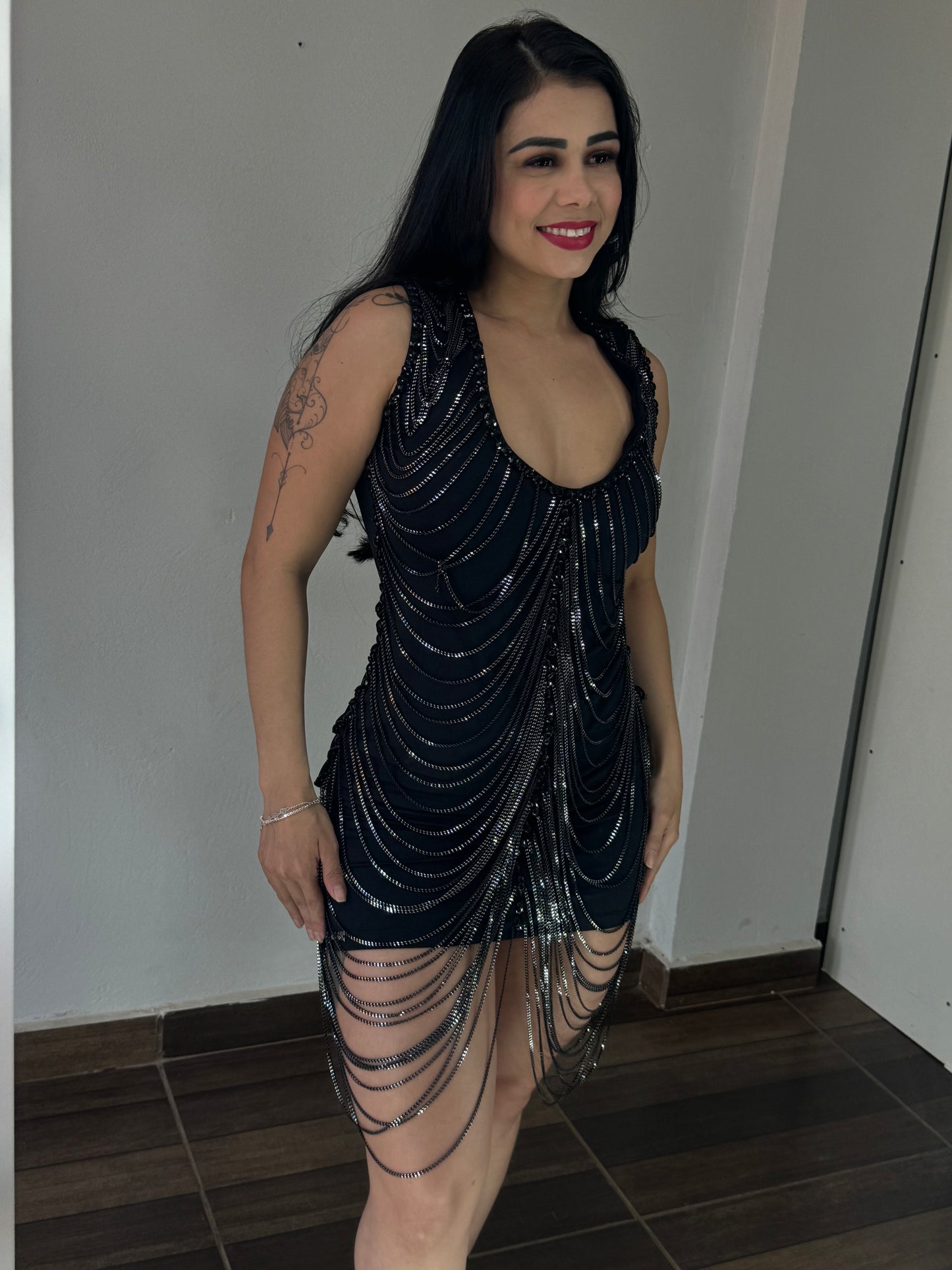 Vestido Corrente luxo