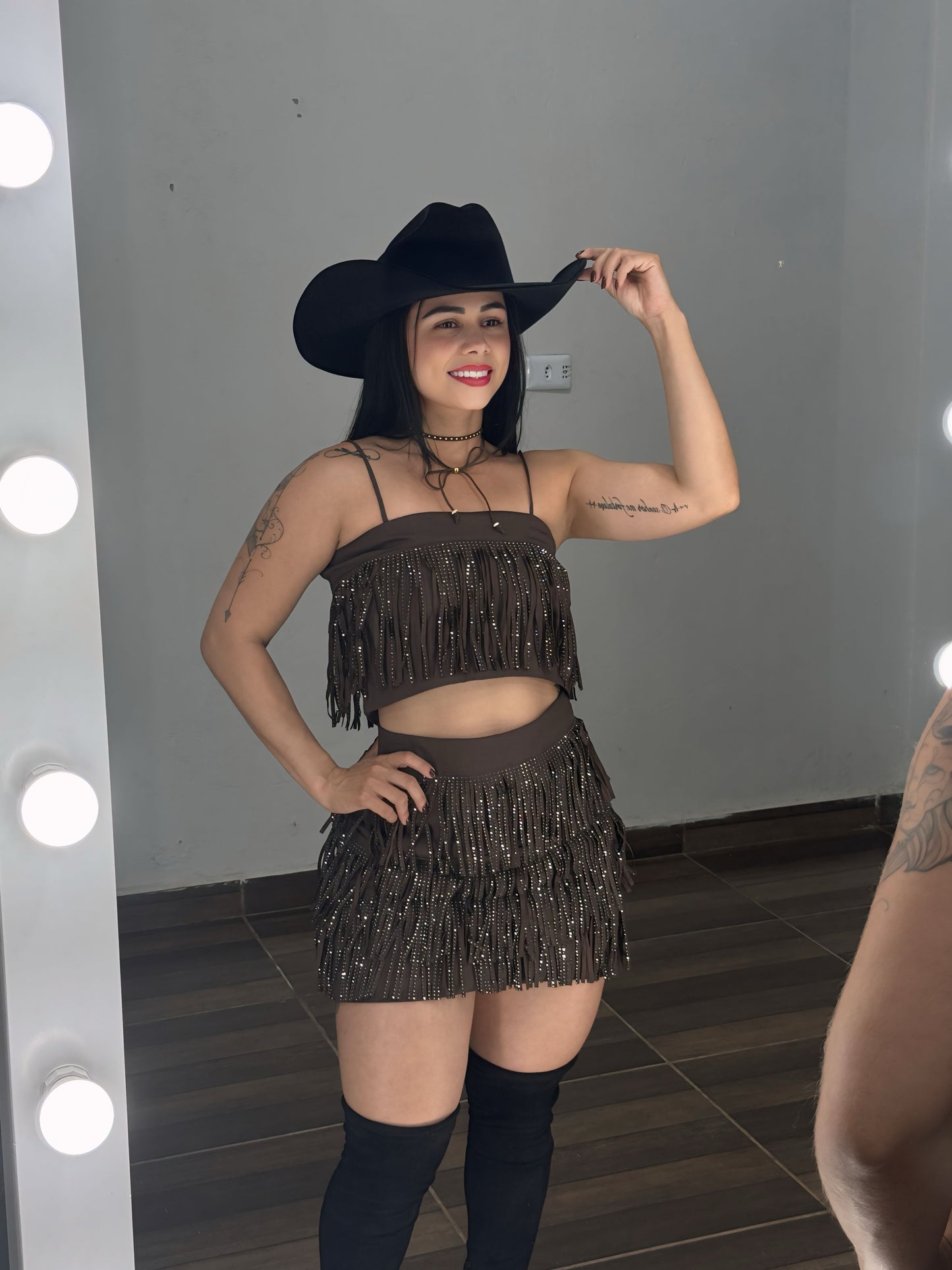 Conjunto Franja Brilho 😍