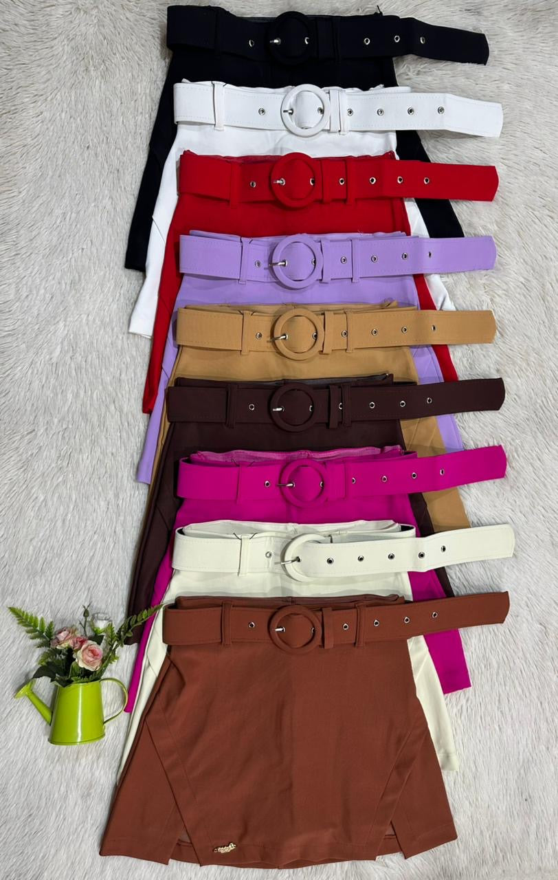Short Saia Poliamida Montaria Power com Cinto – Conforto e Estilo