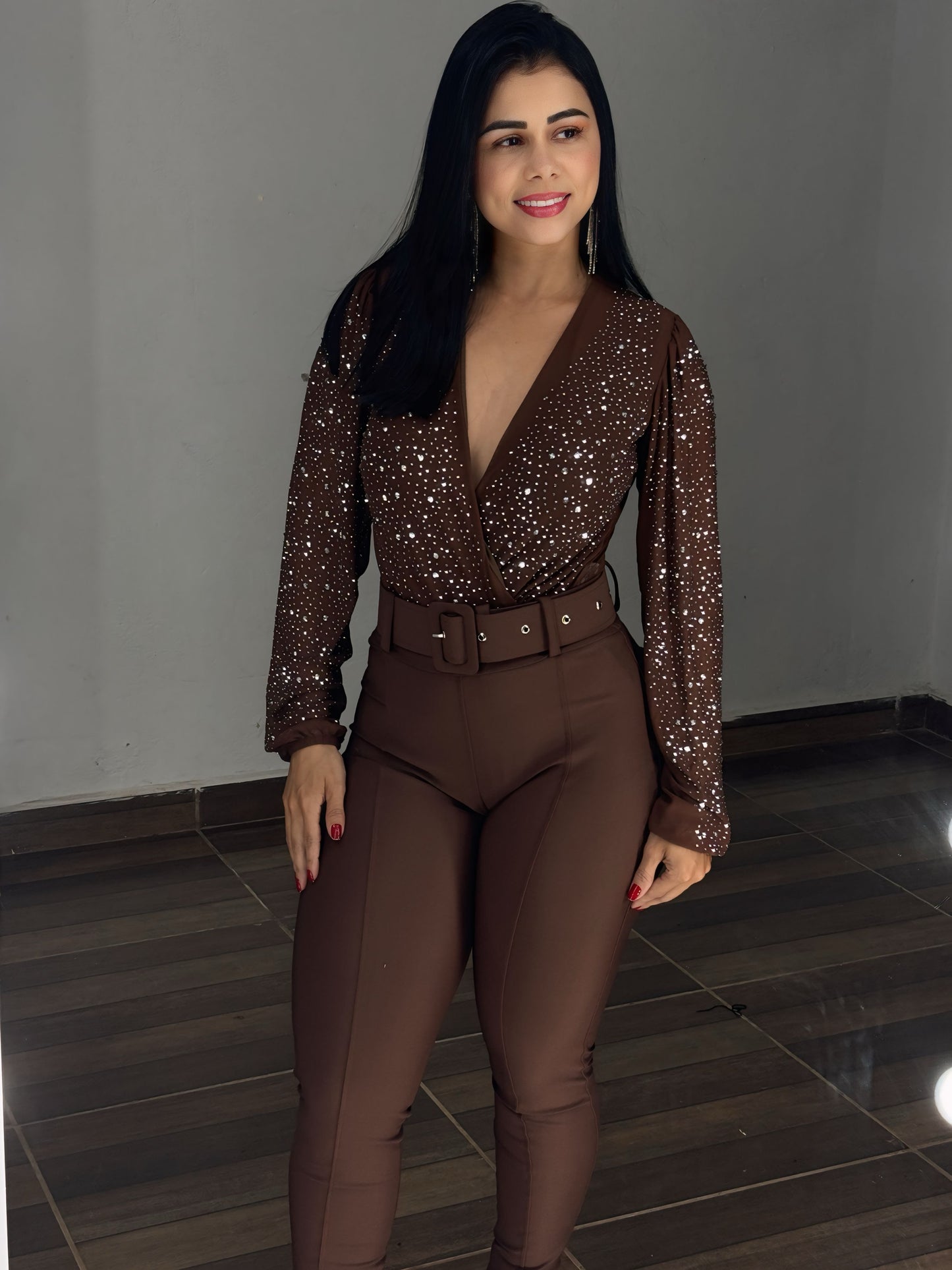 Body tule brilho