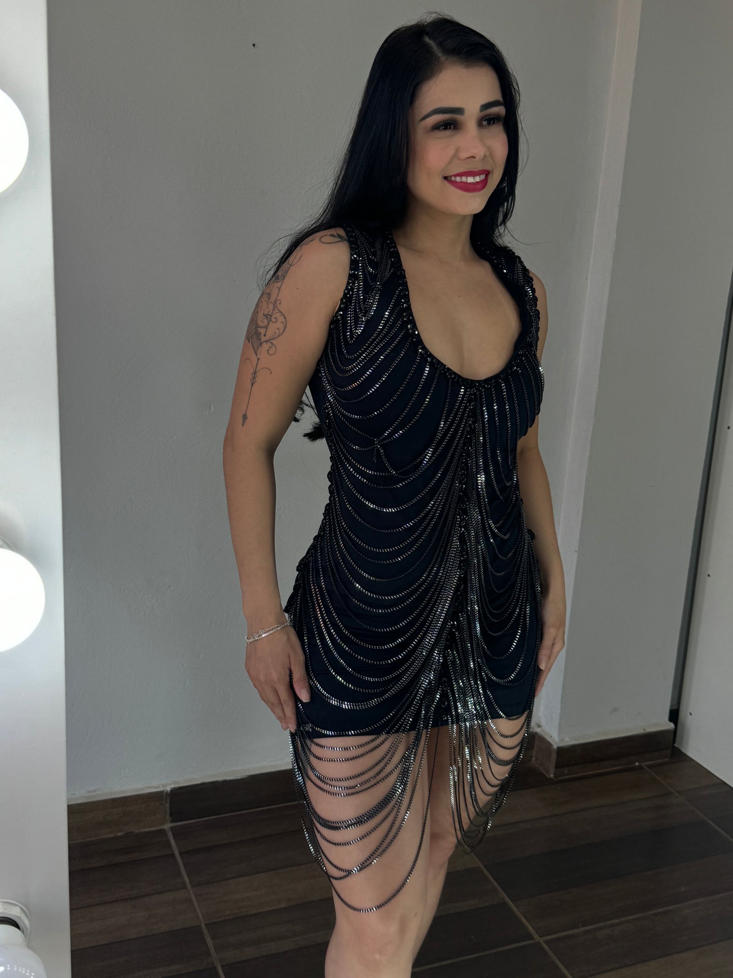 Vestido Corrente luxo