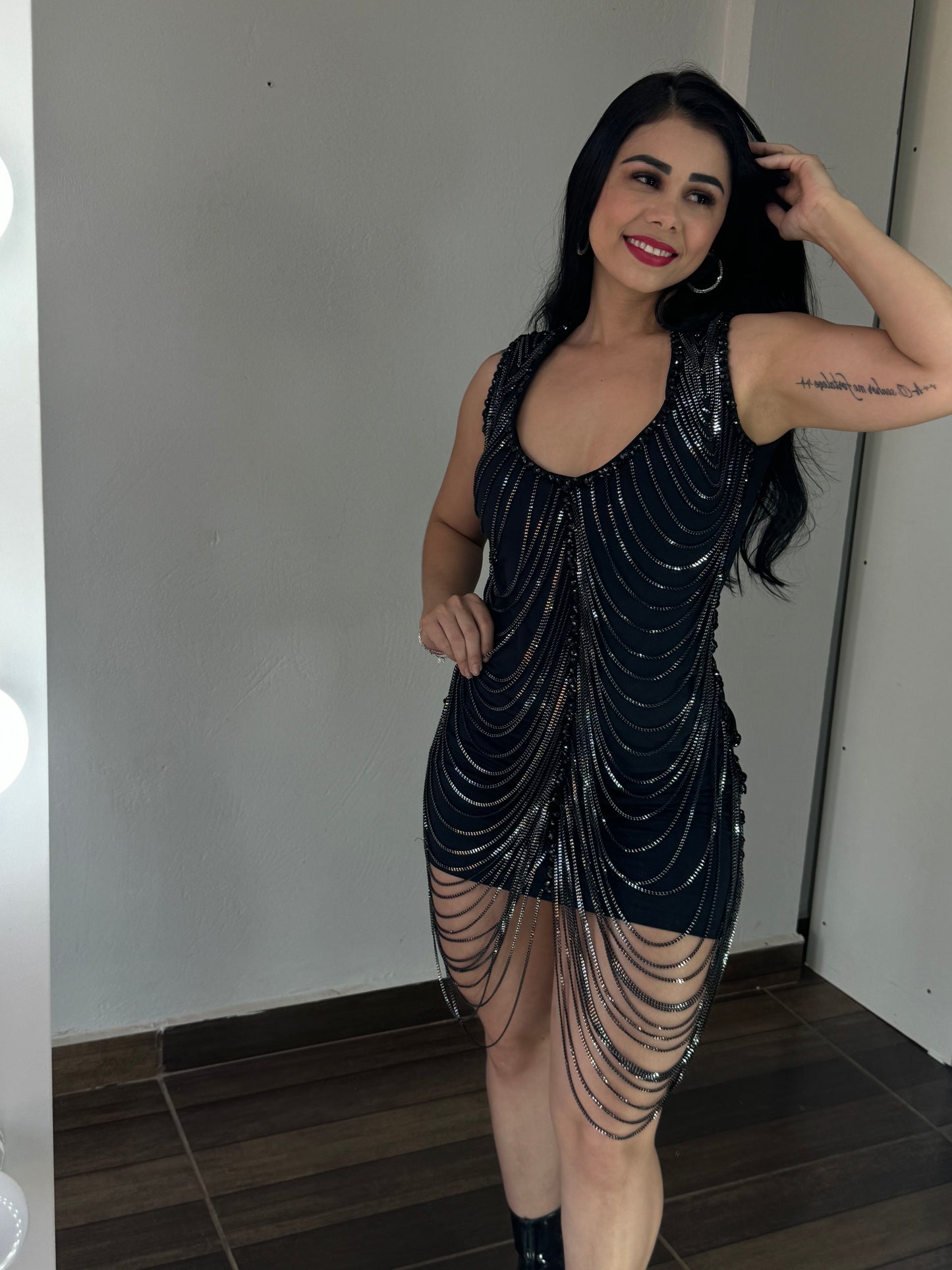 Vestido Corrente luxo