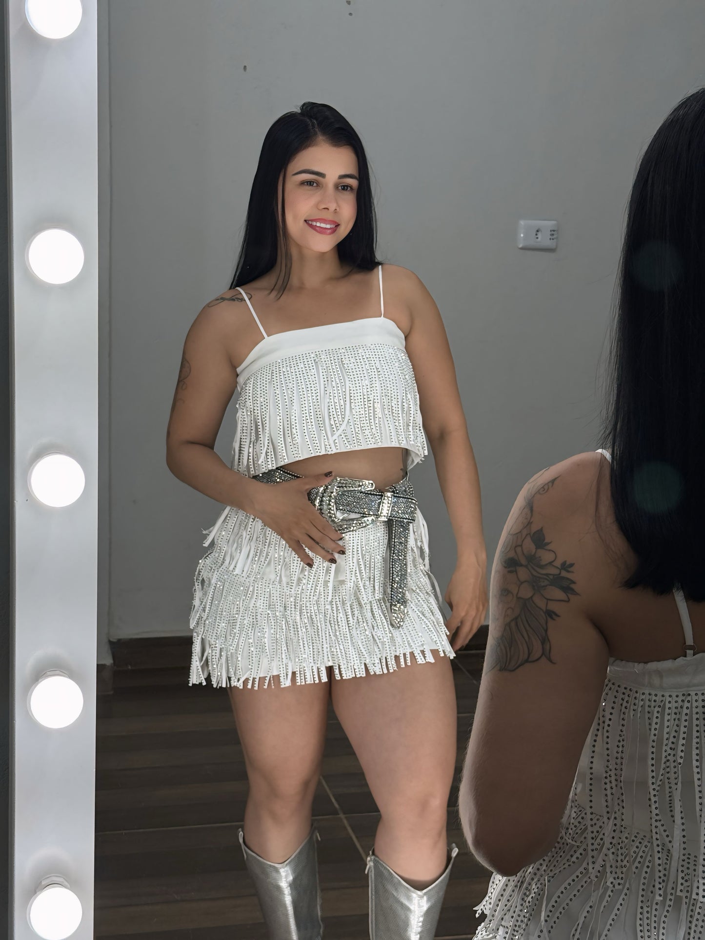 Conjunto Franja Brilho 😍