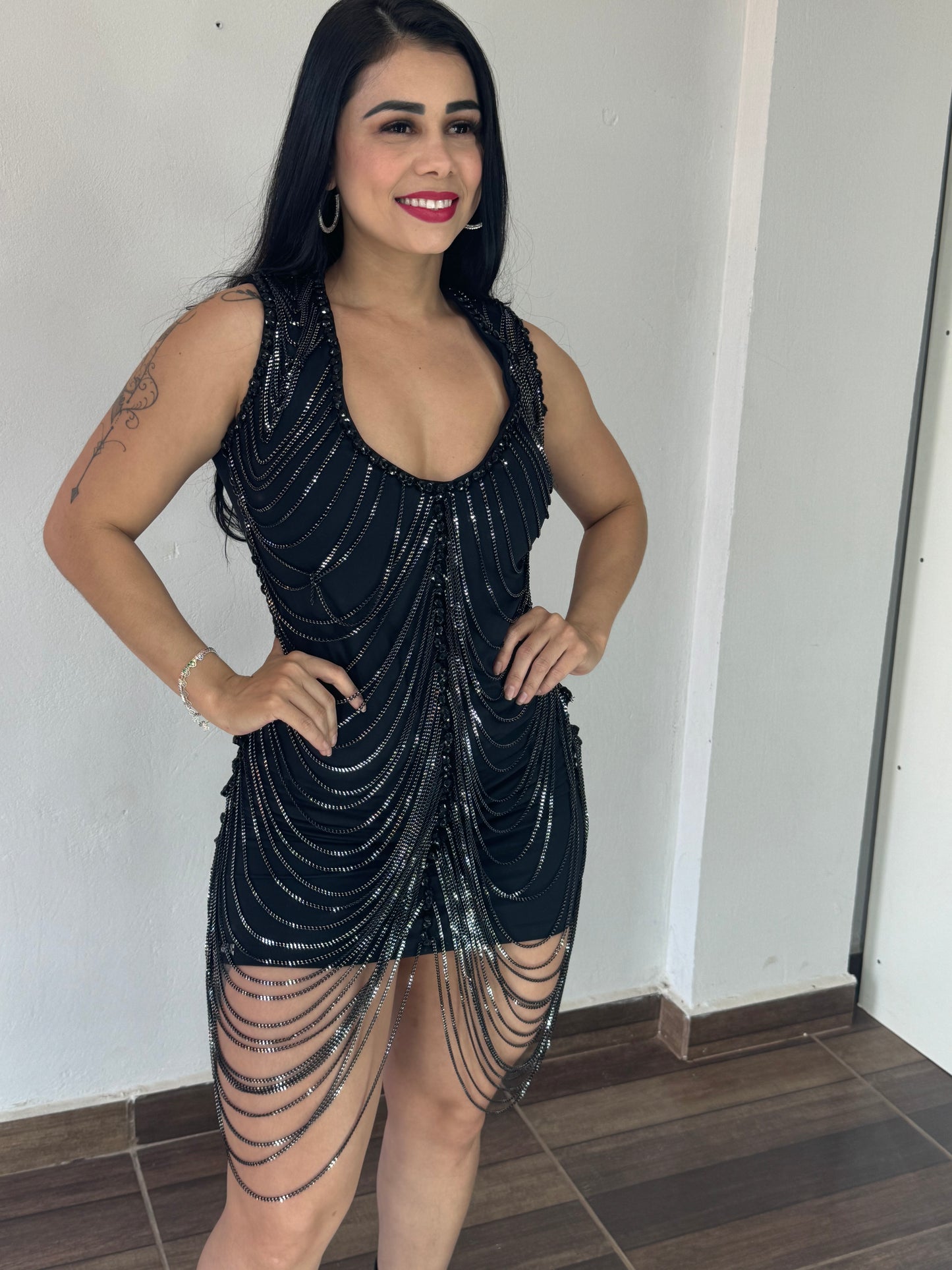 Vestido Corrente luxo