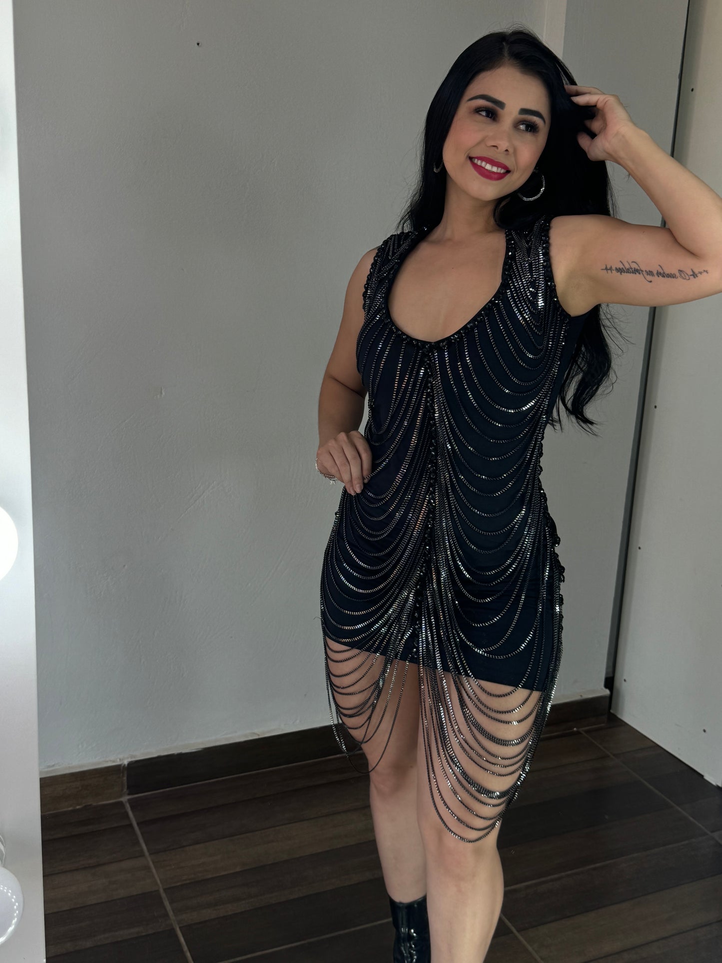 Vestido Corrente luxo