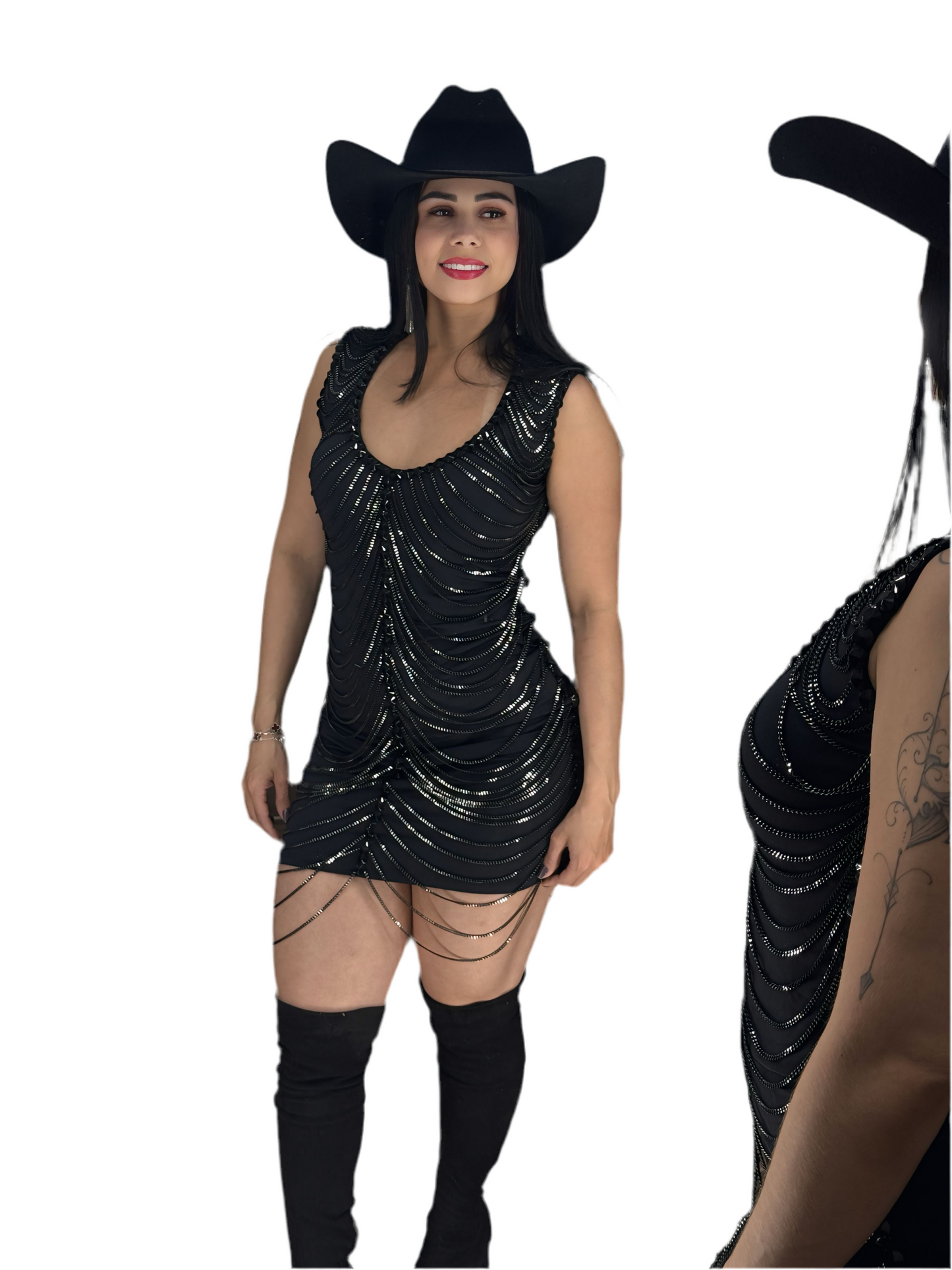 Vestido Corrente luxo