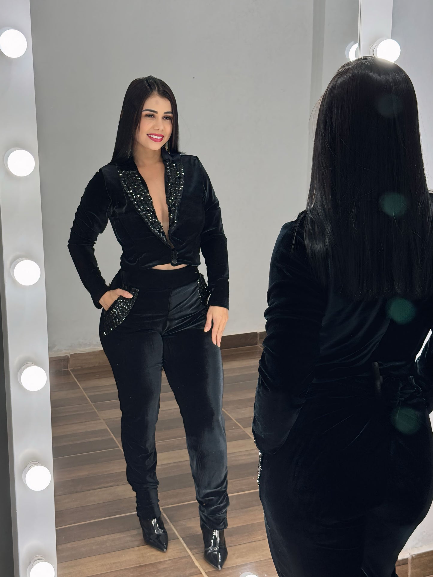 Conjunto Veludo Lana