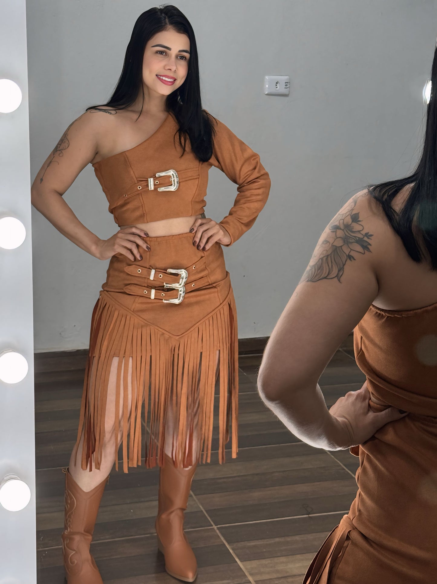 Conjunto Suede Leona