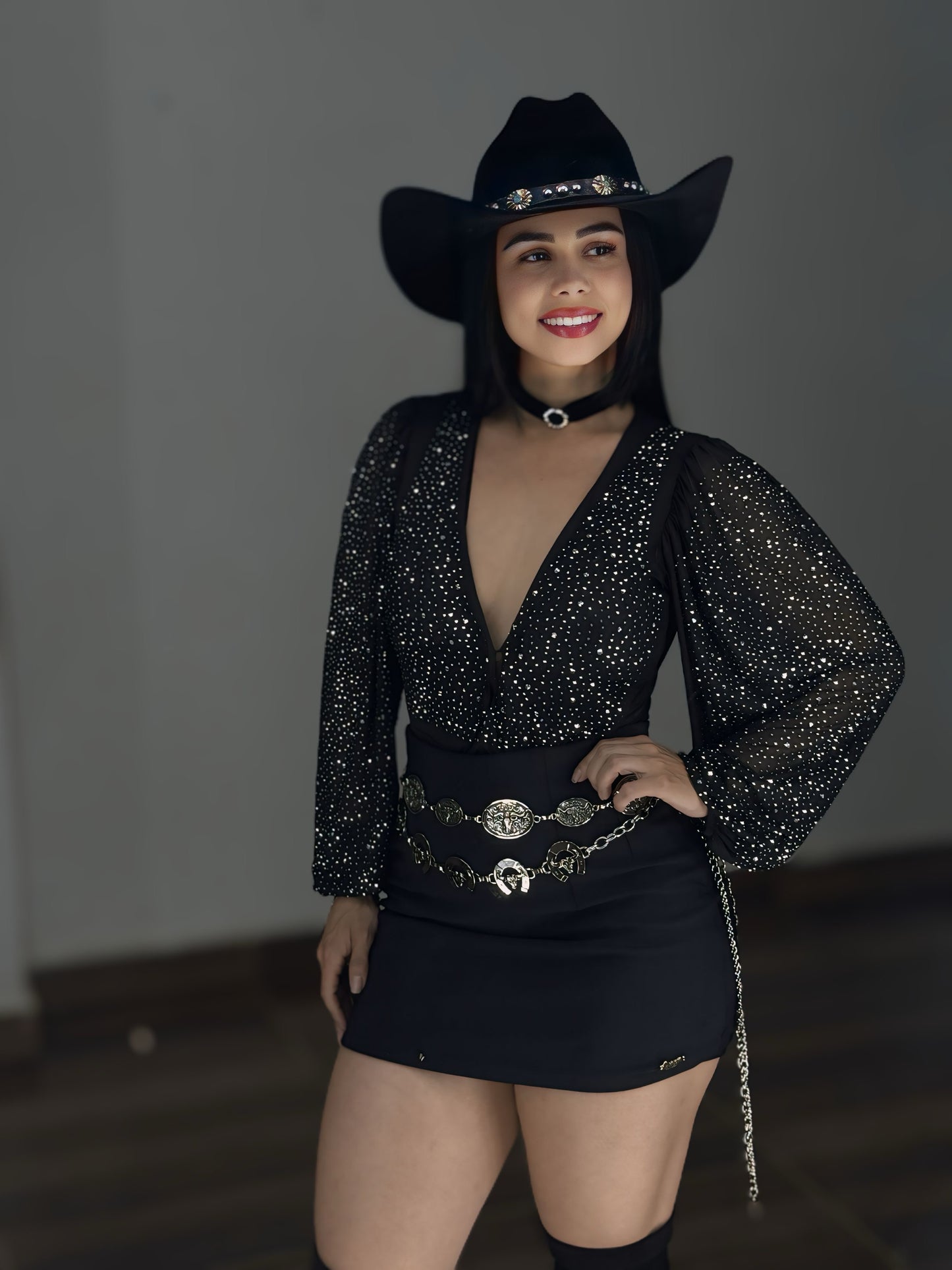 Body tule brilho