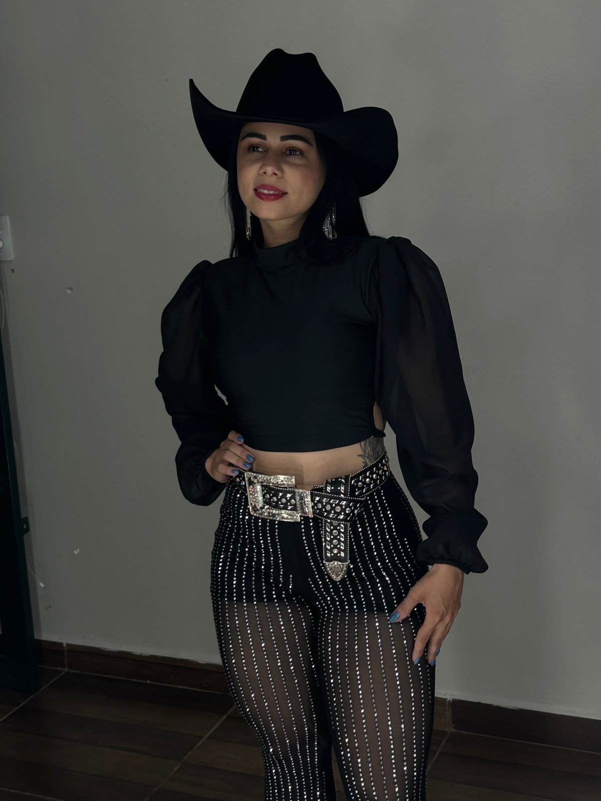 Calça brilho em tule Flare - Preciosa by Catiuse Daniela