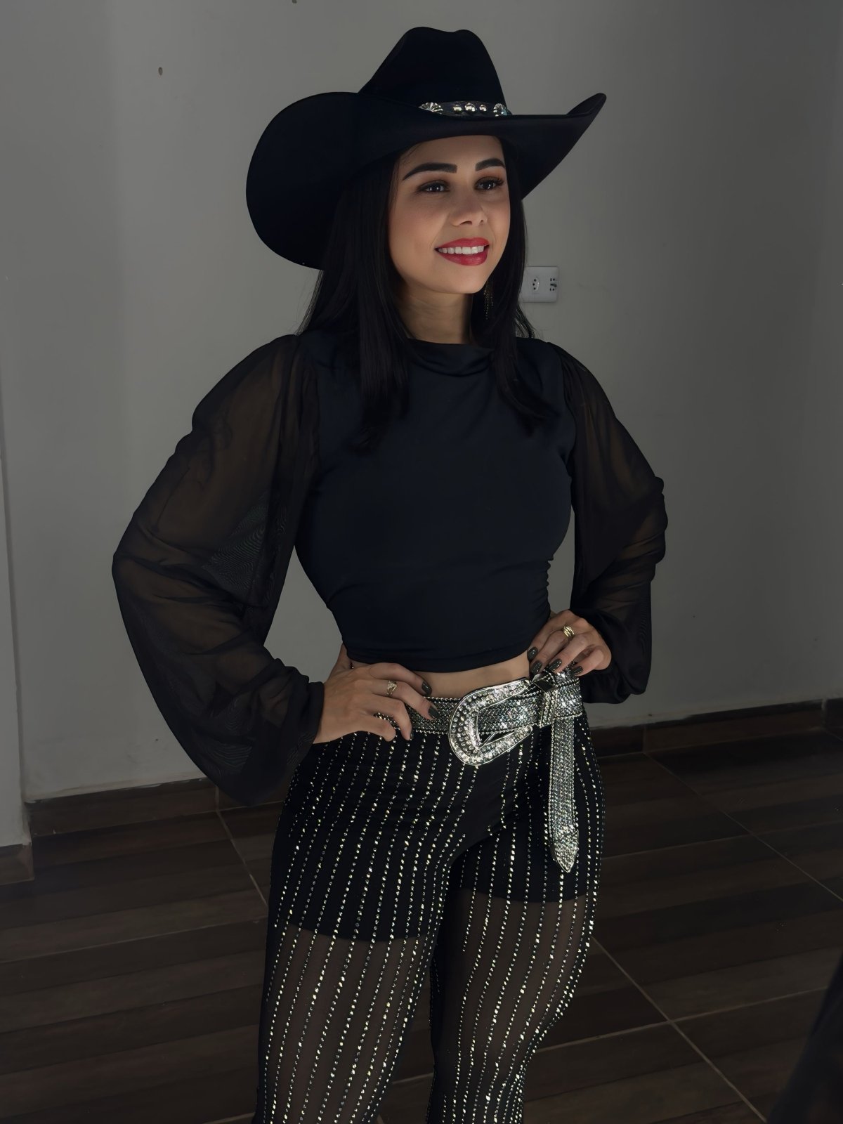 Calça brilho em tule Flare - Preciosa by Catiuse Daniela