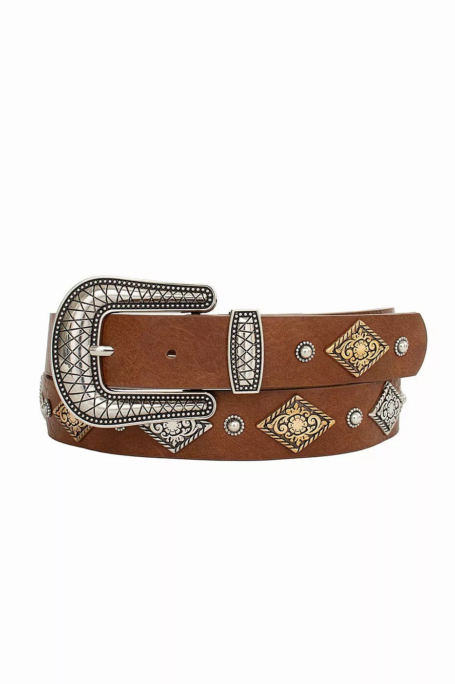 cinto country feminino marron , couro - Preciosa by Catiuse Daniela