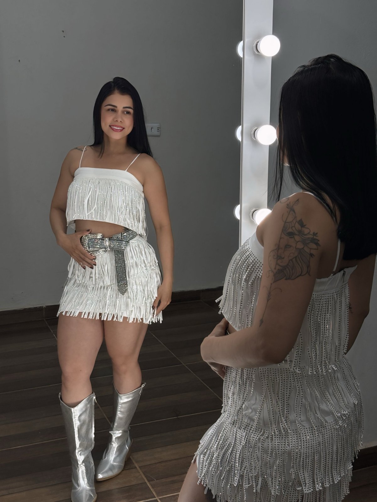 Conjunto Franja Brilho 😍 - Preciosa by Catiuse Daniela