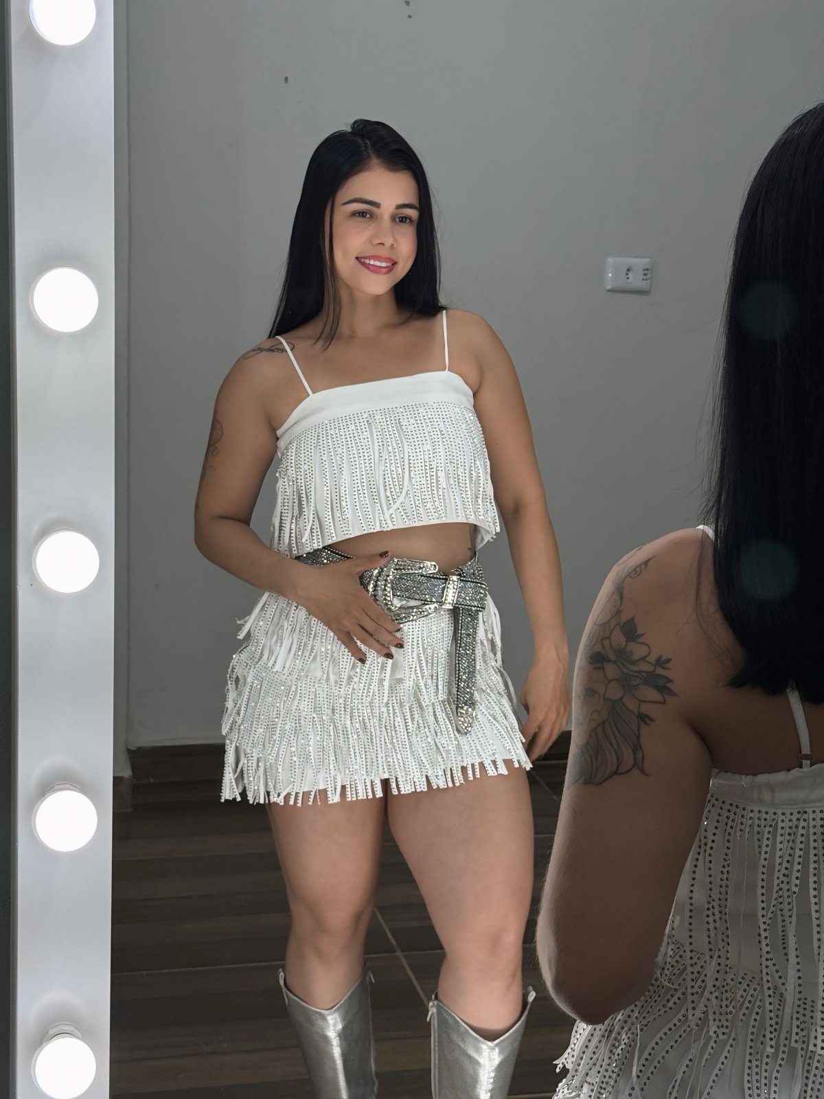 Conjunto Franja Brilho 😍 - Preciosa by Catiuse Daniela