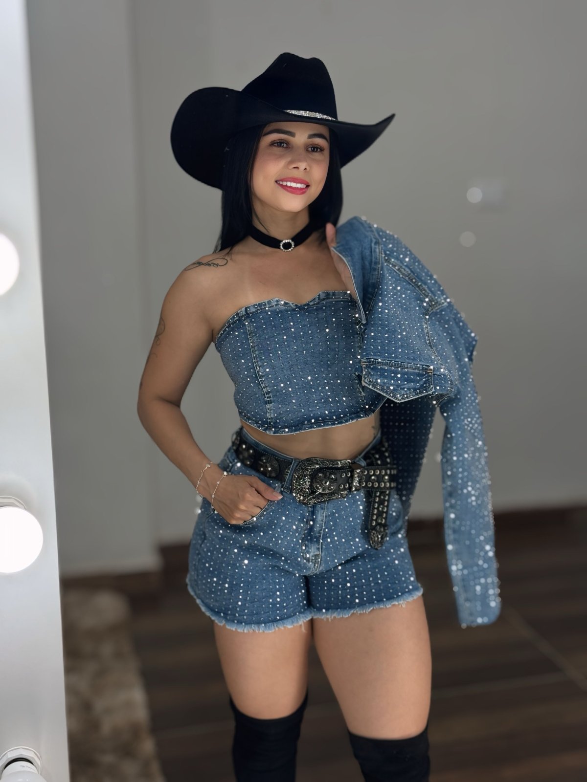 Conjunto Jeans Shine - Preciosa by Catiuse Daniela
