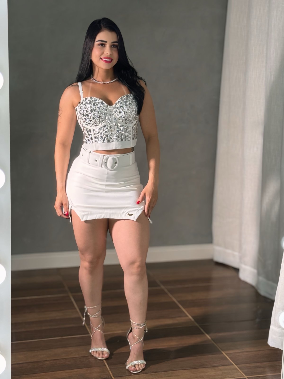 SHORT SAIA MONTARIA LUXO COM CINTO - Preciosa by Catiuse Daniela