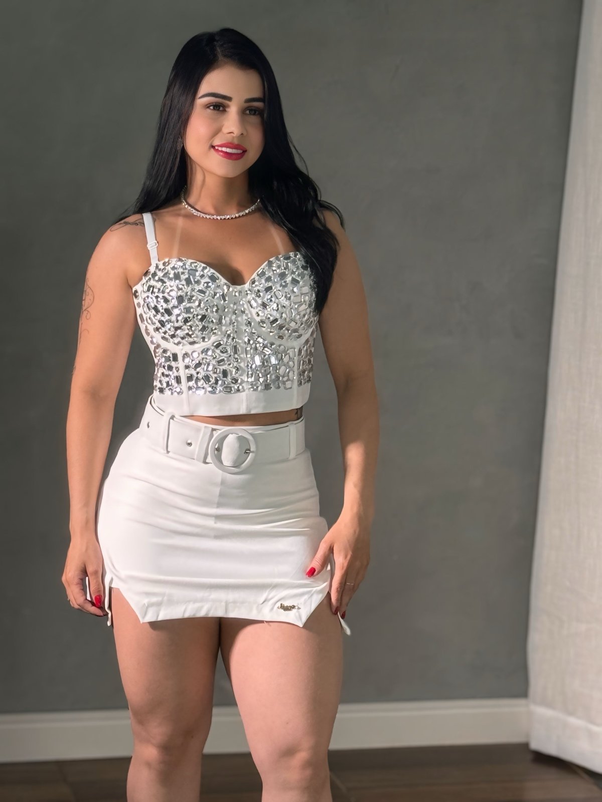 SHORT SAIA MONTARIA LUXO COM CINTO - Preciosa by Catiuse Daniela