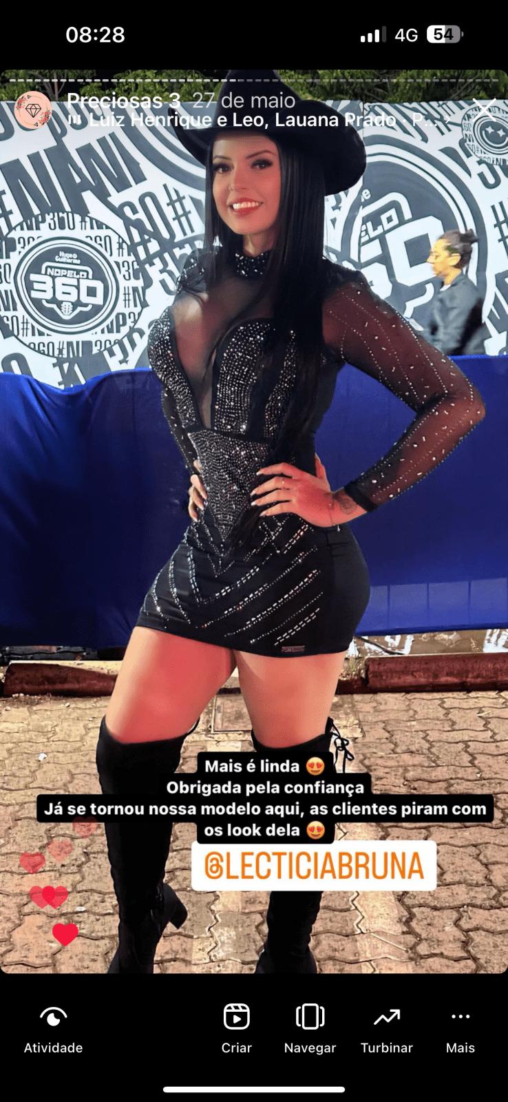 Vestido com brilho e ombreira Carol - Preciosa by Catiuse Daniela