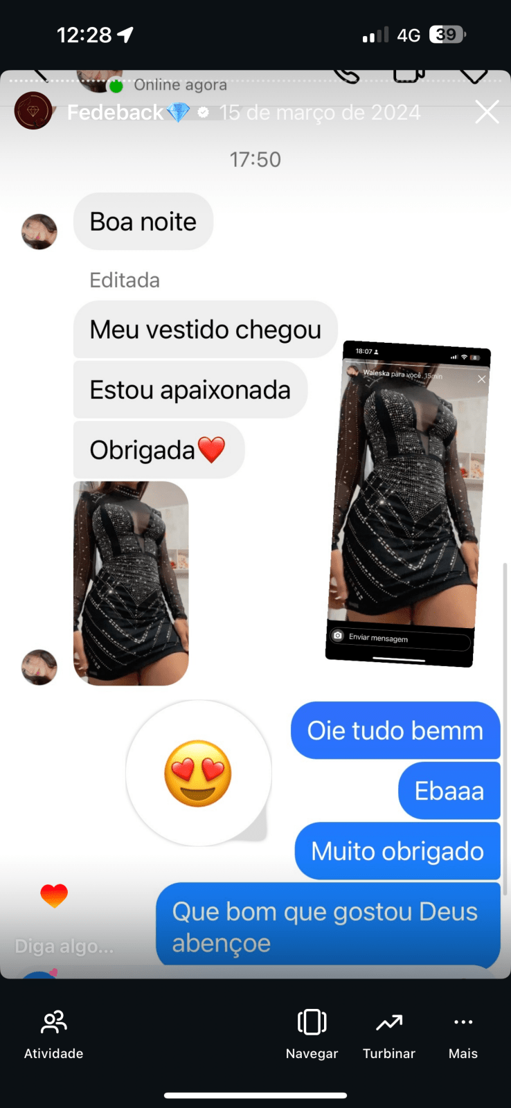 Vestido com brilho e ombreira Carol - Preciosa by Catiuse Daniela