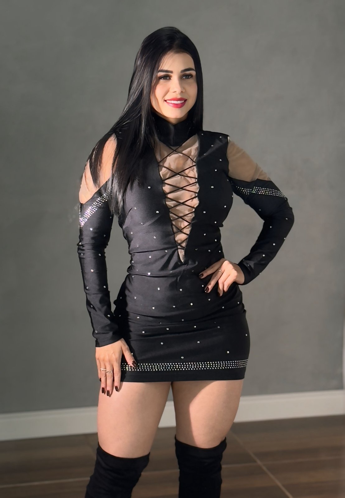 Vestido com brilho , Modelador - Karina - Preciosa by Catiuse Daniela