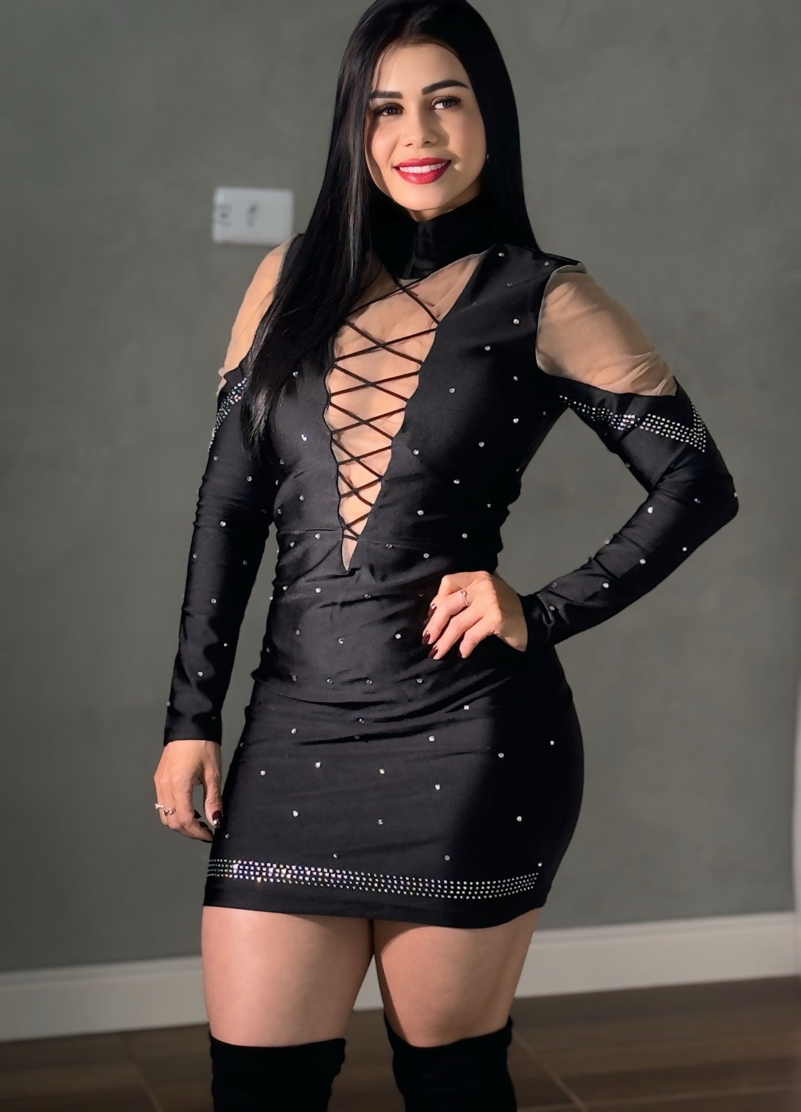 Vestido com brilho , Modelador - Karina - Preciosa by Catiuse Daniela
