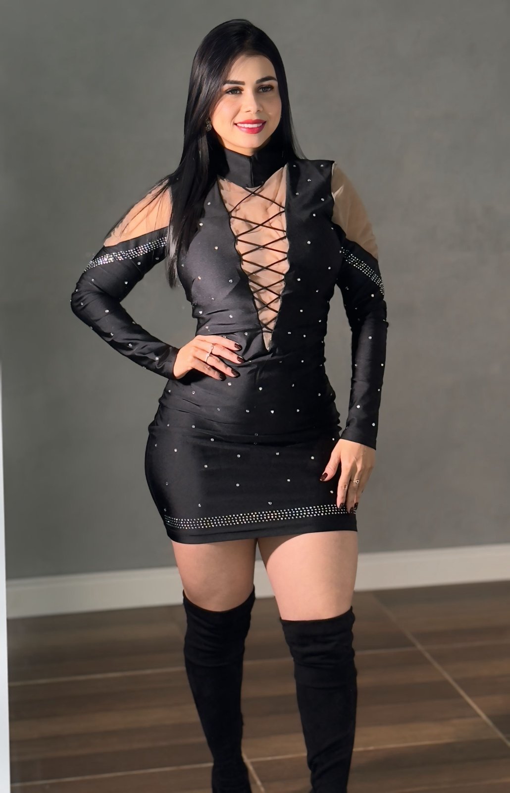 Vestido com brilho , Modelador - Karina - Preciosa by Catiuse Daniela