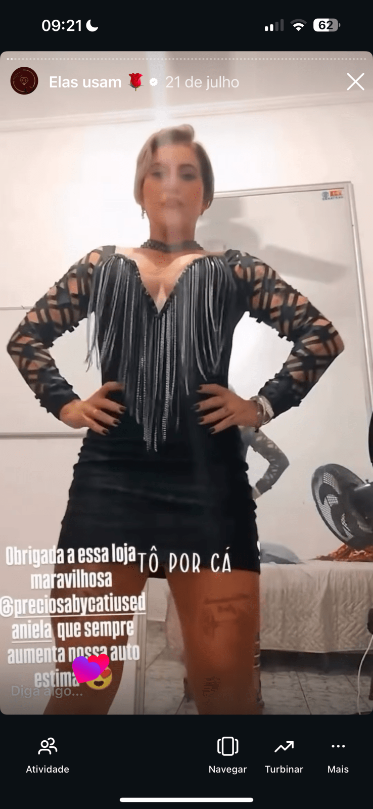 Vestido com franja e brilho Helo - Preciosa by Catiuse Daniela