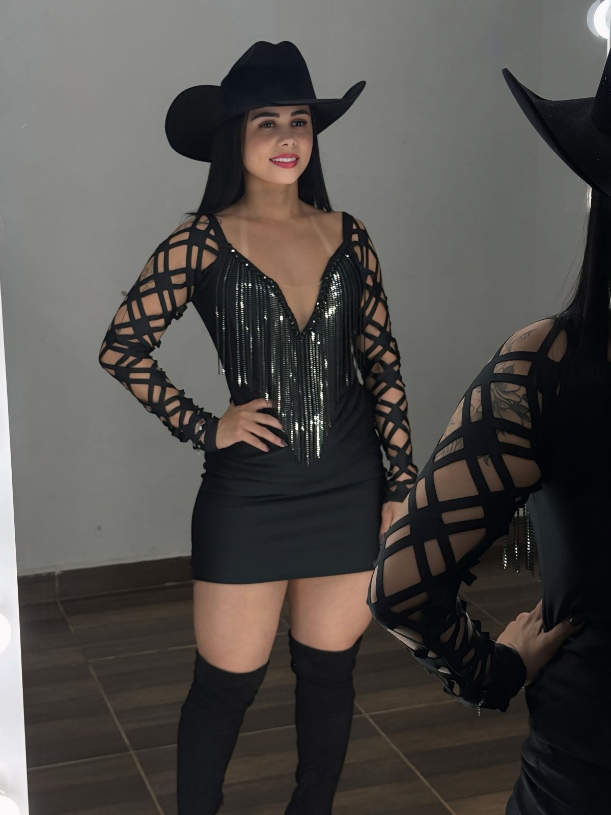 Vestido com franja e brilho Helo - Preciosa by Catiuse Daniela