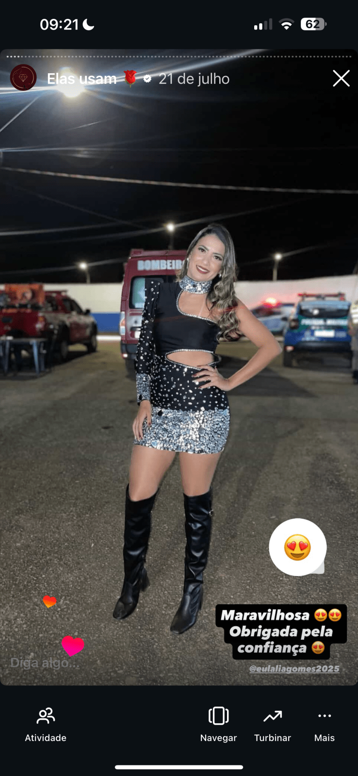 Vestido festa com brilho e pedrarias Helena - Preciosa by Catiuse Daniela