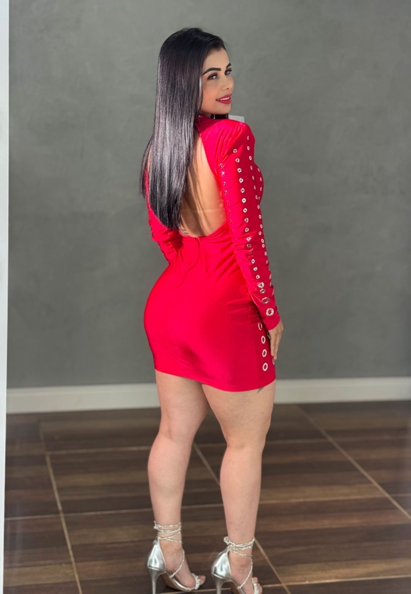 Vestido Ilhós Costa Nua e Ombreira Paloma - Preciosa by Catiuse Daniela