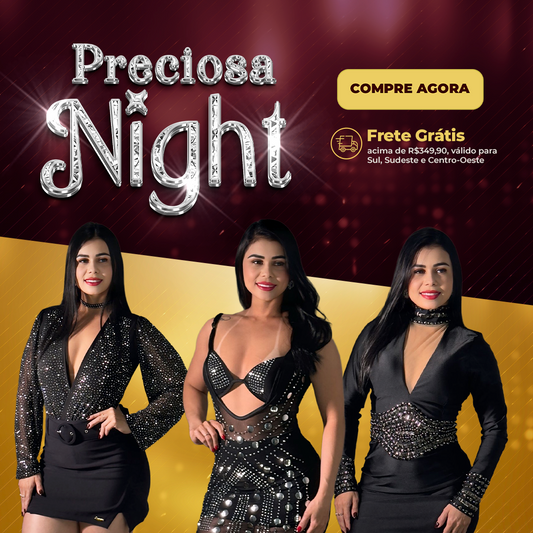 Preciosa Night: Looks e Vestidos de Balada com Brilho