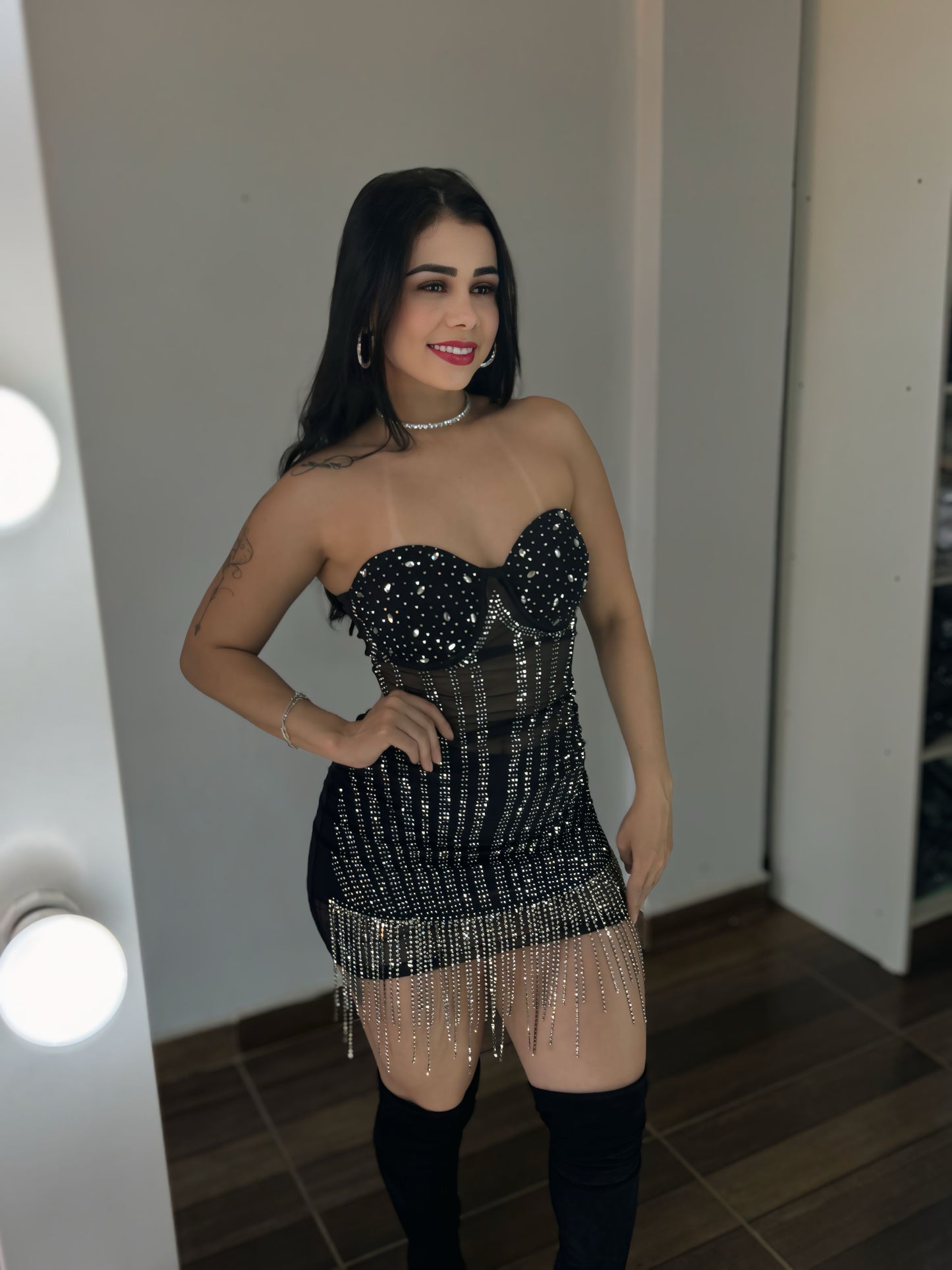 Vestido strass Gabi