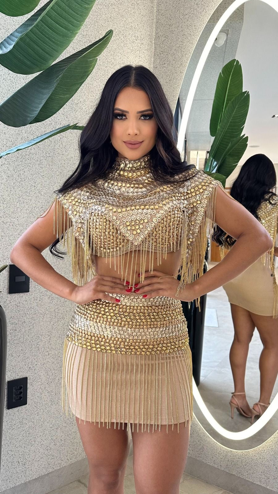 Conjunto 3 peças Dourado ❤️