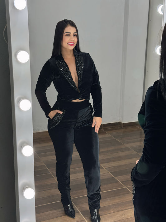 Conjunto Veludo Lana