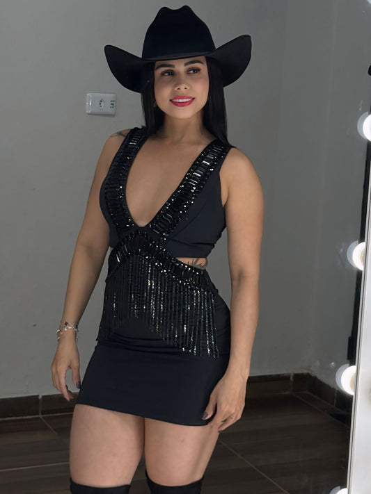 Vestido  Black Star luxo ❤️