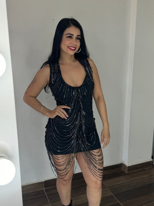 Vestido Corrente luxo