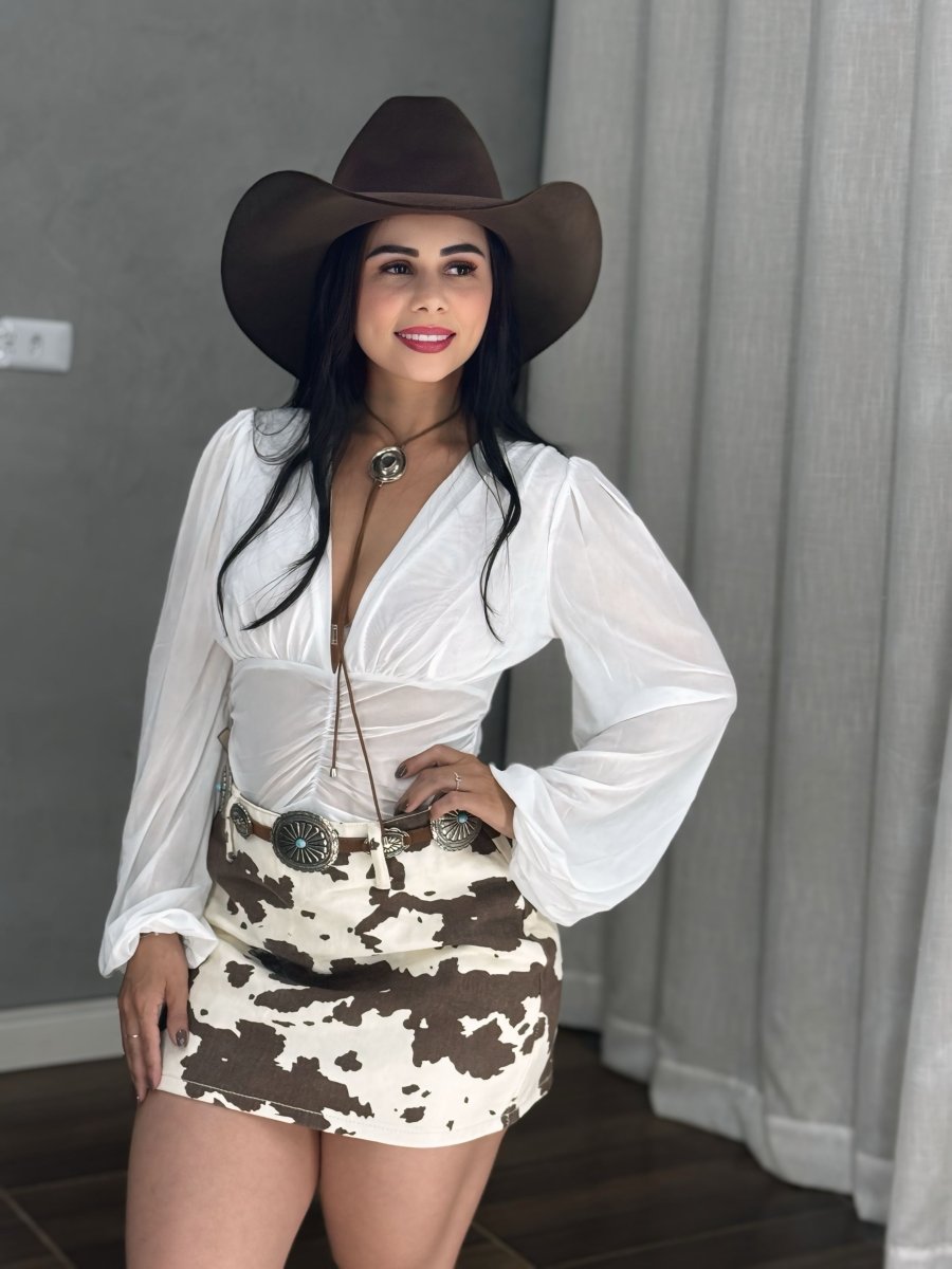 Body de Tule Premium Importado | Manga Bufante e Alta Elasticidade - Preciosa by Catiuse Daniela