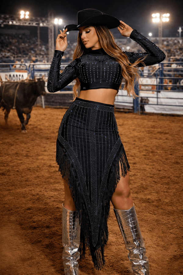 Conjunto Carol franja luxo - Preciosa by Catiuse Daniela