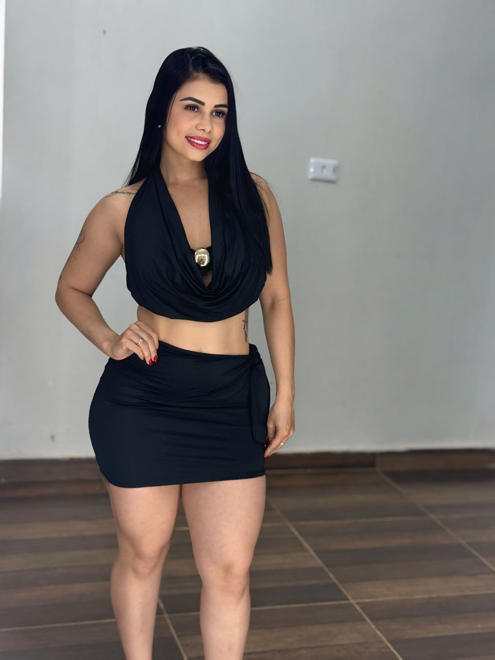 Conjunto de Saia e Cropped Paty - Preciosa by Catiuse Daniela