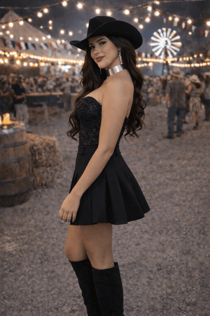 Corsele Paetê Carla Luxo | Brilho Intenso e Modelagem com Bojo - Preciosa by Catiuse Daniela