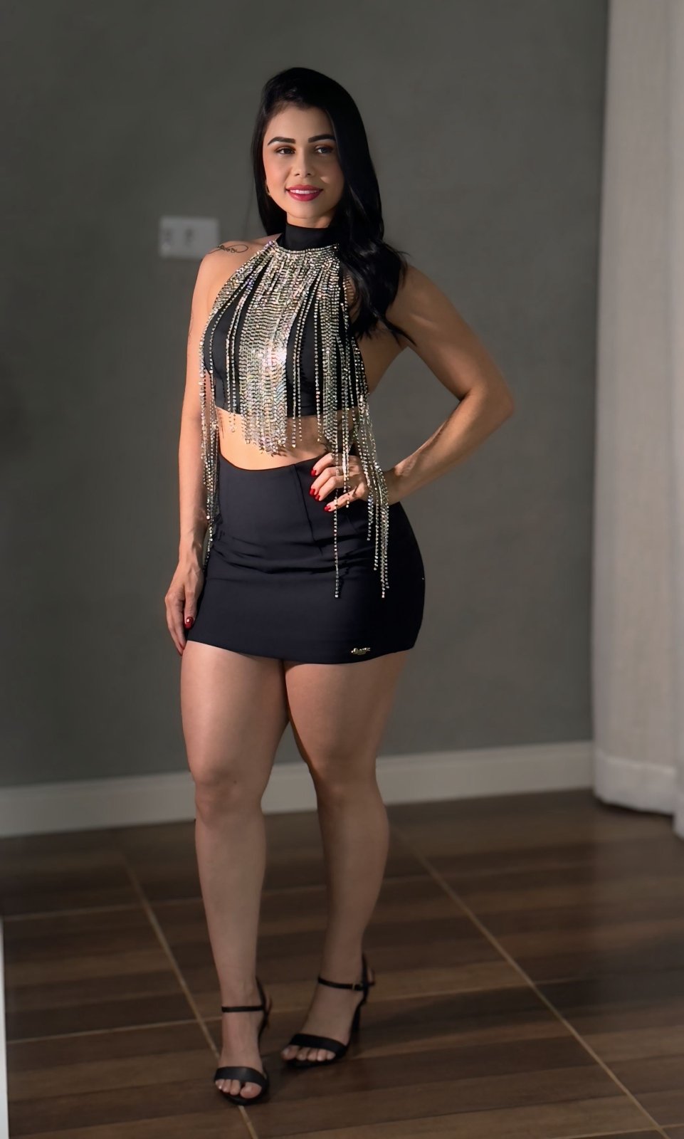 CROPPED FRANJA STRASS LUIZA - Preciosa by Catiuse Daniela