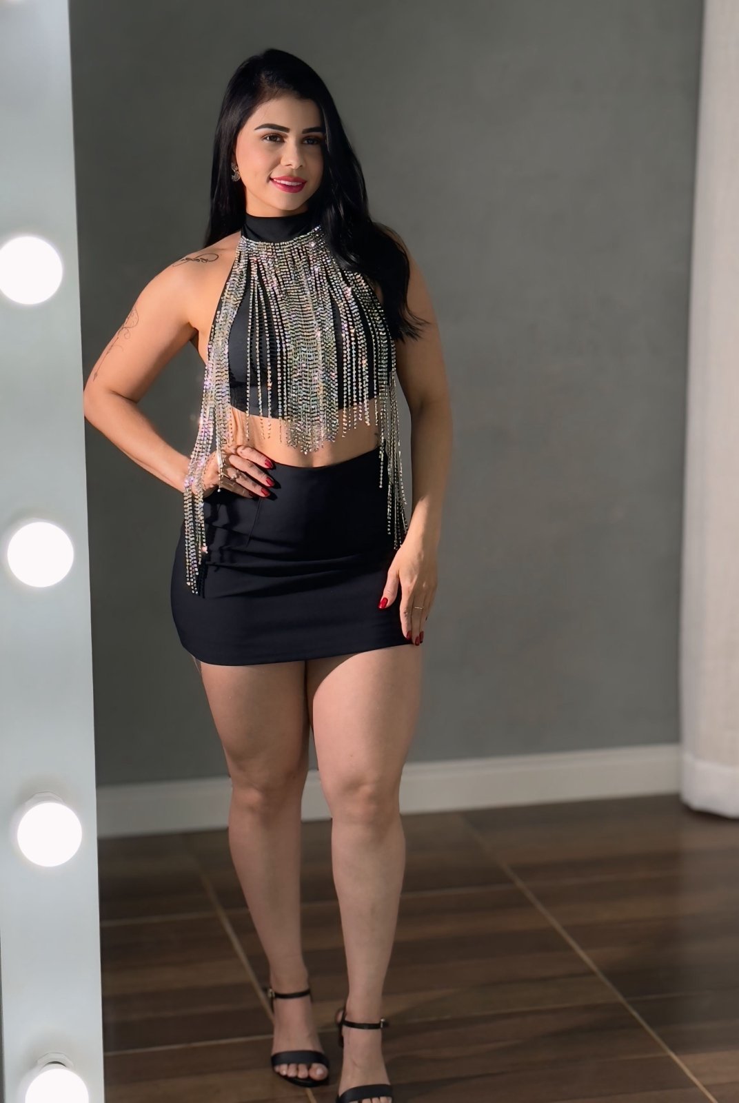 CROPPED FRANJA STRASS LUIZA - Preciosa by Catiuse Daniela