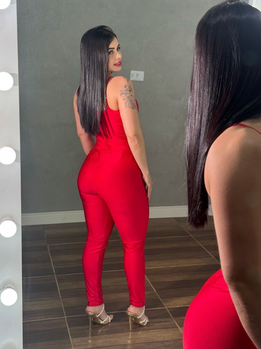 Macacão Recortes e Fivelas Brenda | Poliamida Trilobal - Preciosa by Catiuse Daniela