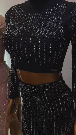 Conjunto Carol Luxo | Franjas Western e Tecido Poliamida Premium