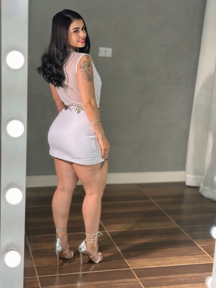 Short Saia Montaria Cós Alto | Modelagem, Zíper Lateral 36 - 46 - Preciosa by Catiuse Daniela